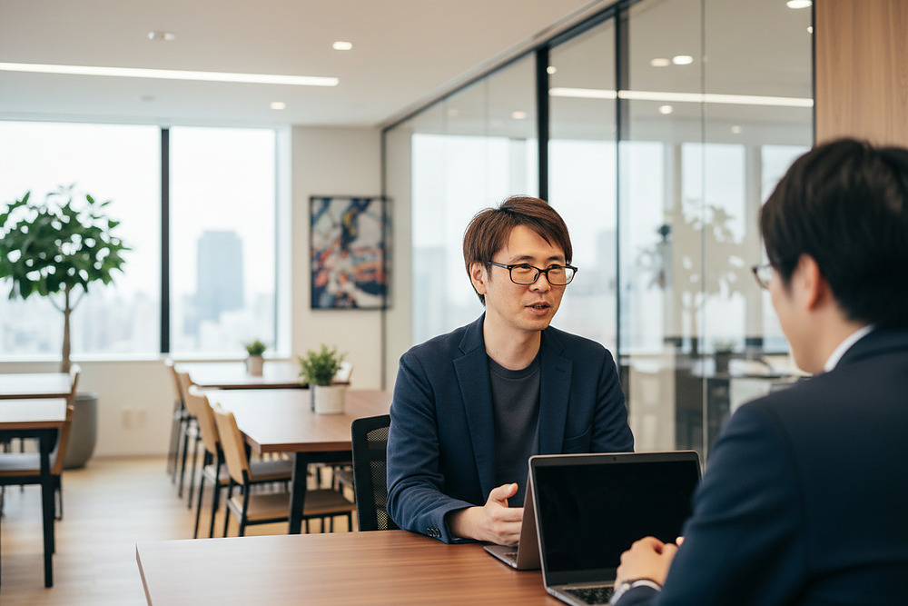 インタビュー風景